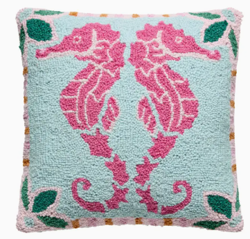 Preppy Seahorse Hook Pillow