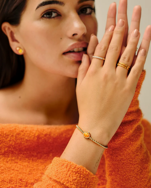 Pumpkin Gold Stretch Bracelet