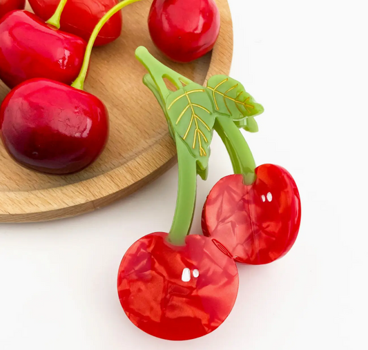 Red Cherry Claw Clip