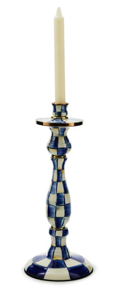 Royal Check Large Candlestick