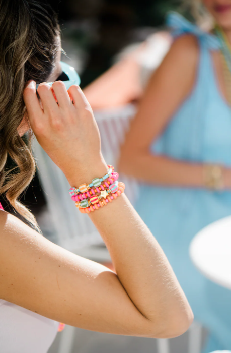 Salt and Sun Hair Tie Set - Multi Bead