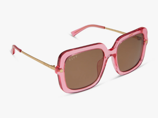 Sandra Candy Pink Crystal + Brown