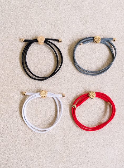Skinny Hair Tie Set - Red
