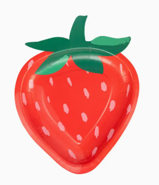 Strawberry Shaped Plate