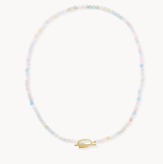 Sylvia Strand Necklace Gold Morganite Ombre