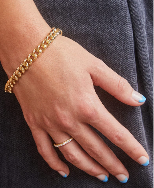 S/M Vincent Chain Bracelet Gold Metal