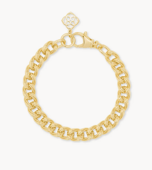 S/M Vincent Chain Bracelet Gold Metal