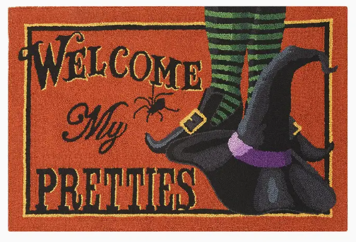 Welcome My Pretties Hook Rug
