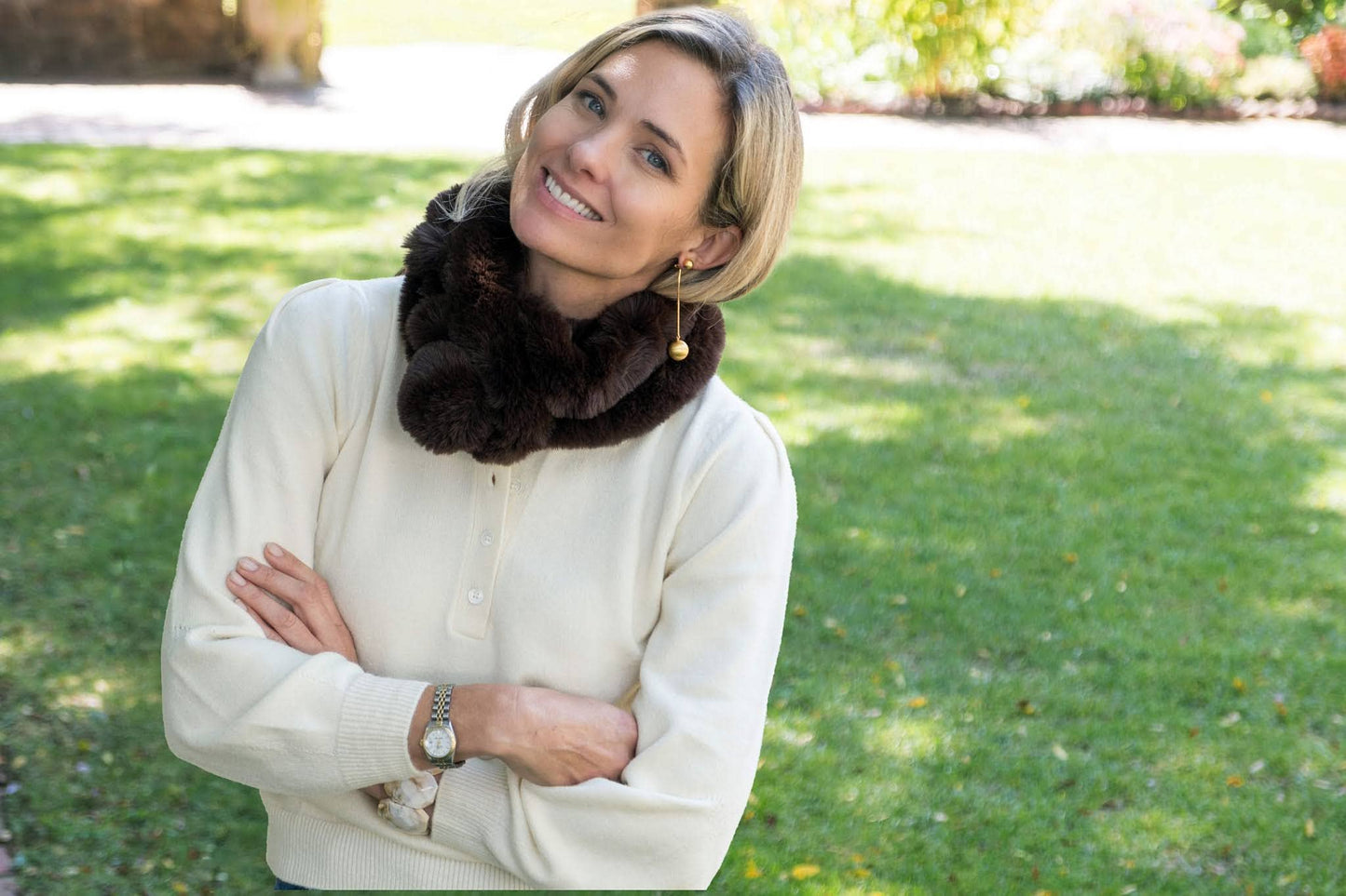 Faux Fur Snood Scarf