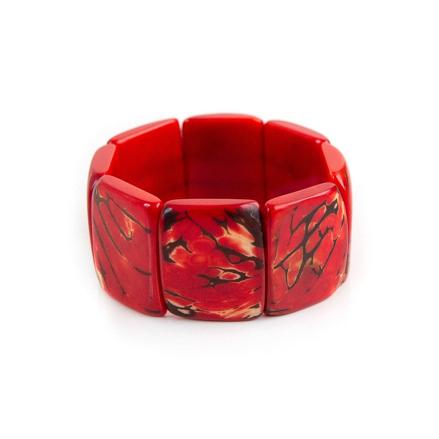 Natural Stone Bracelet: 1B106-RO-G