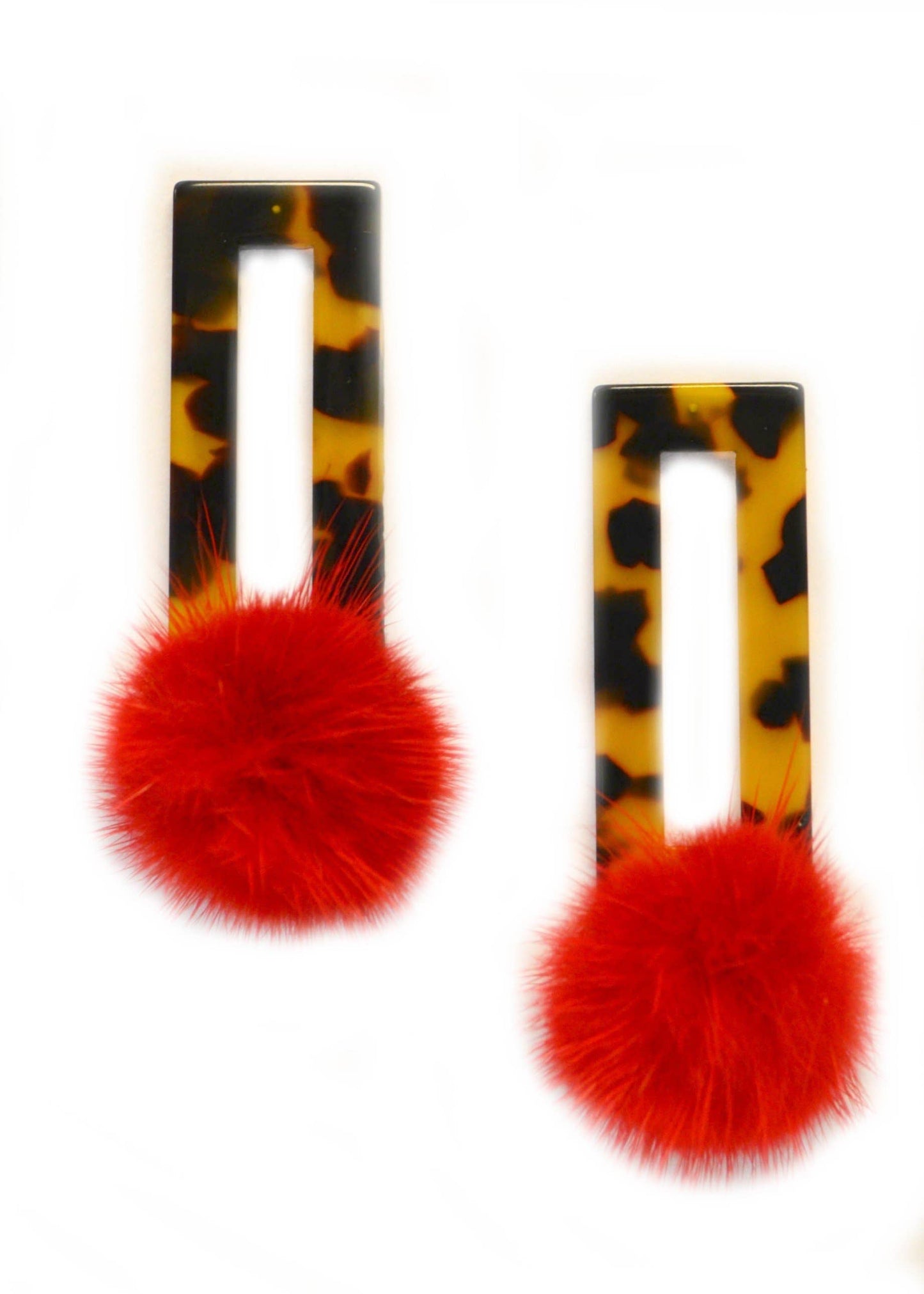 Lenni⎜Classic Tortoise Resin: Red