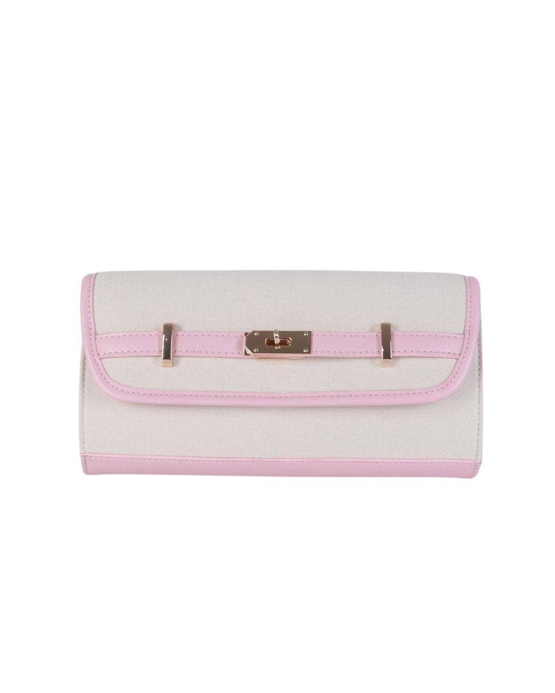 Andie -  Canvas Clutch Pink