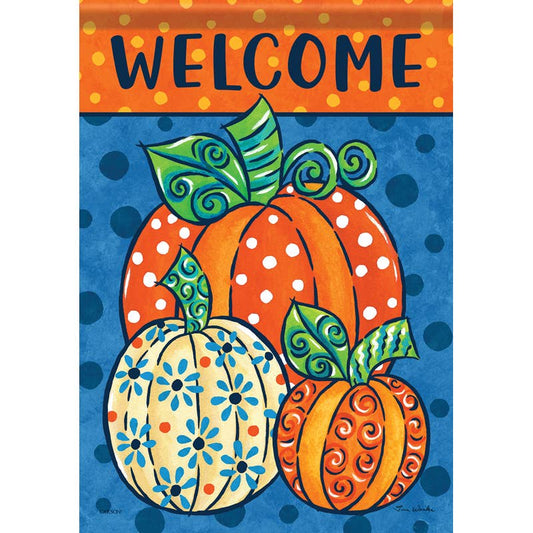 "Whimsical Pumpkin" Garden Durasoft™ Flag