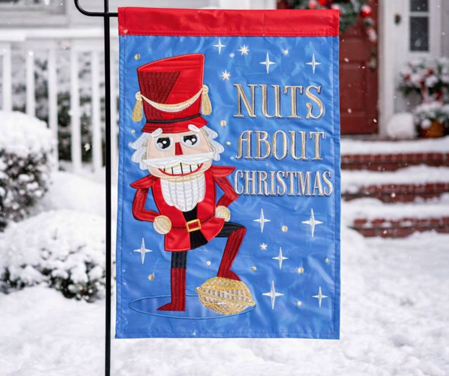 Garden Flag Nutcracker Nuts Christmas