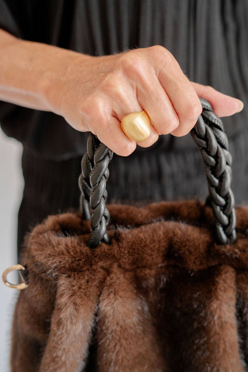 Heather Faux Fur Handbag