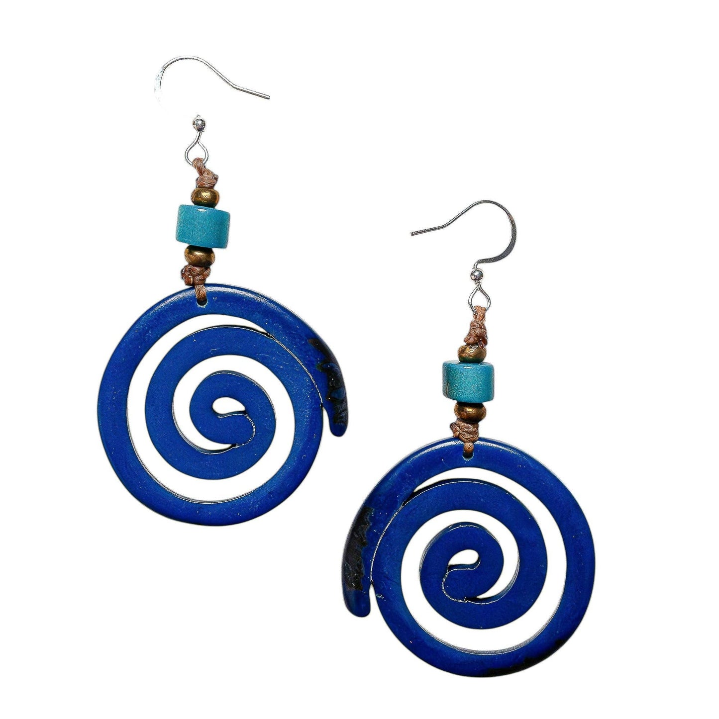 Gary Earrings: Royal Blue/Turquoise