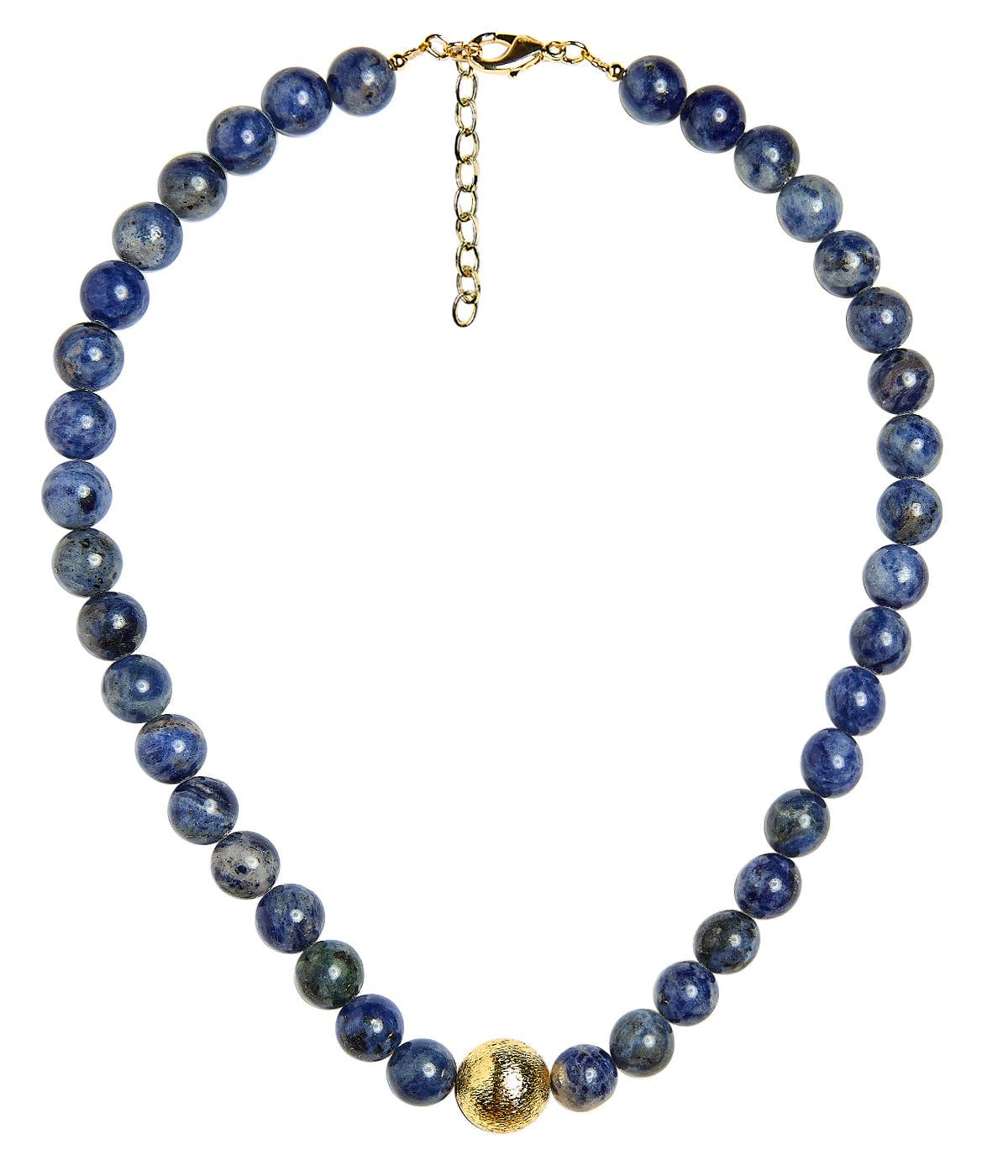 Winnie - Quartz Beaded Necklace - Light Blue