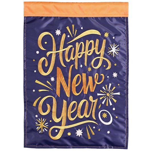 Garden Flag Happy New Year