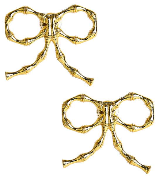 Bamboo Bow Earrings