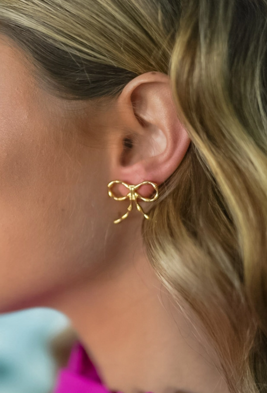 Bamboo Bow Earrings