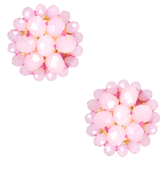 5071 Cotton Candy Button Earrings