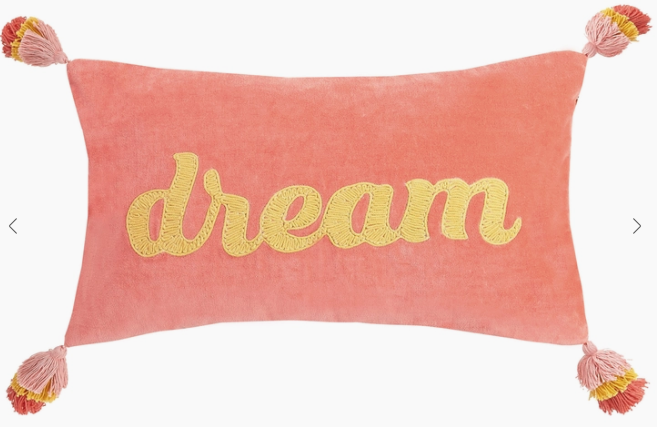 7316 Dream Tassels Embroidered Pillow