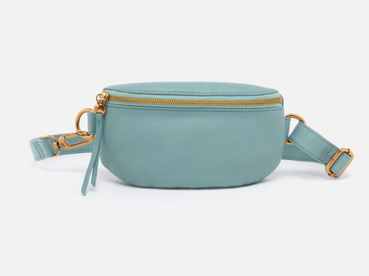 Fern Belt Bag Pebbled Leather - Pale Green