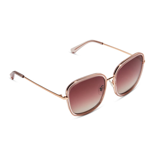 Genevive - Light Pink Crystal Wine Gradient Polarized