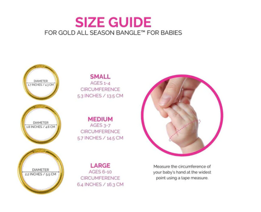 Gold Baby All Weather Bangle Large