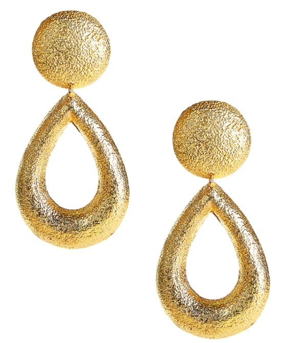 6370 Kate Earrings Gold Luster