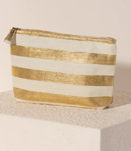 Marta Zip Pouch, Gold