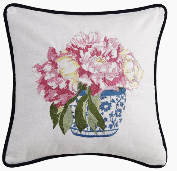 7317 Pretty in Pink Flower Pillow