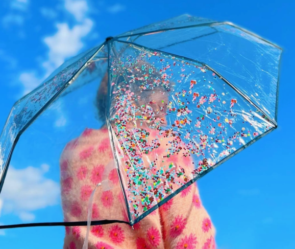 7341 Raining Confetti Umbrella
