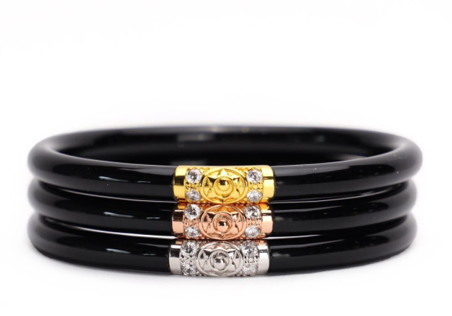 Black Three Kings All Weather Bangles Large
