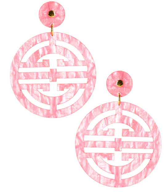 5008 Zoey Earrings - Shell Pink